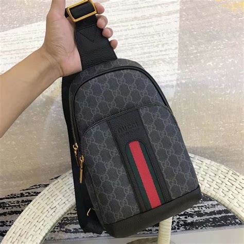 gucci flight bag replica mens|gucci sling backpack.